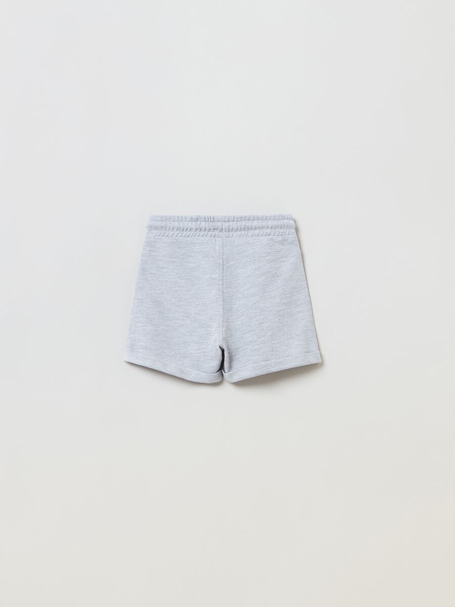 Shorts in piquet con coulisse_1