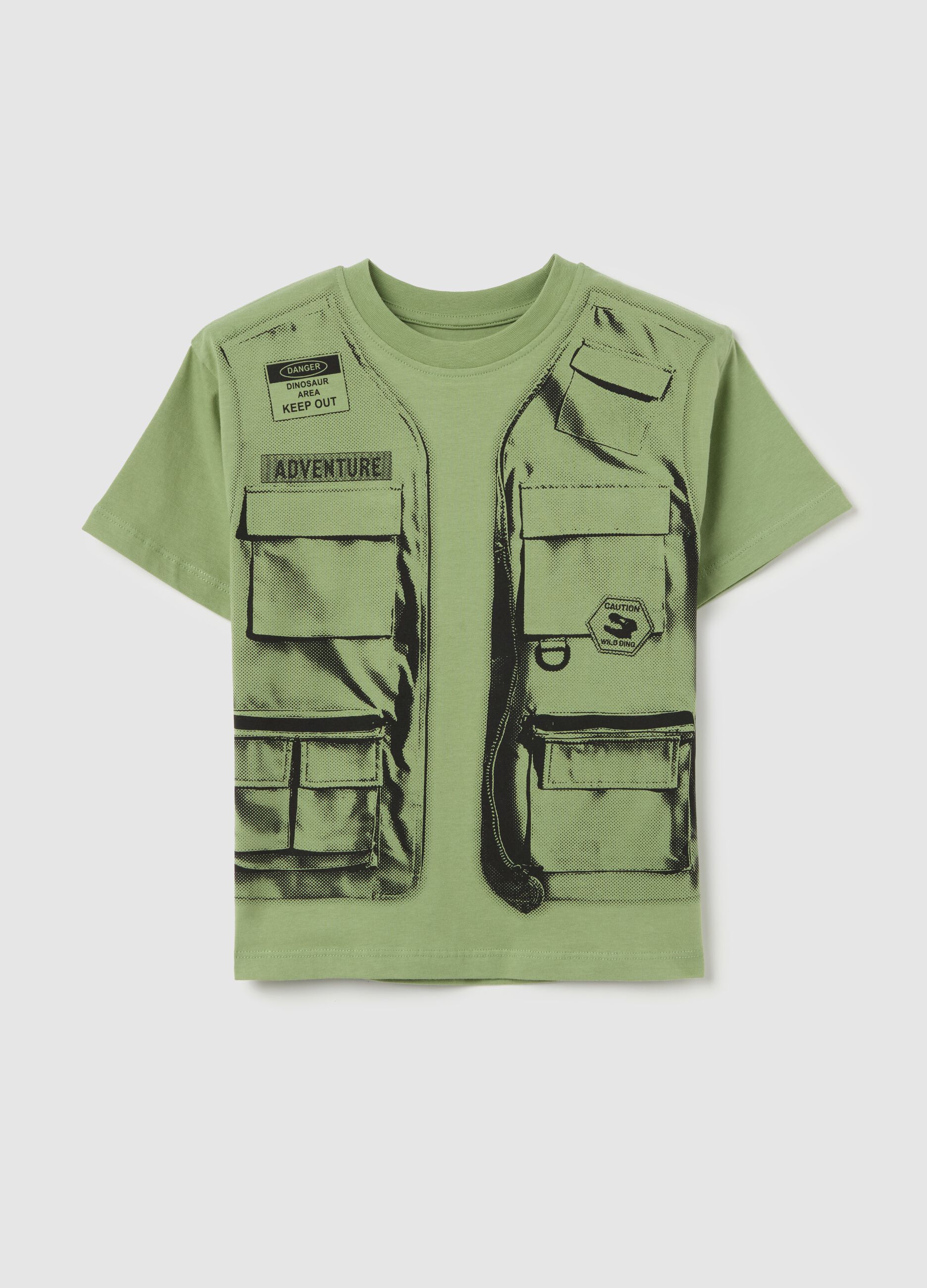 Cotton T-shirt with print