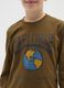 Maglia a maniche lunghe da ragazzo in puro cotone marrone _2