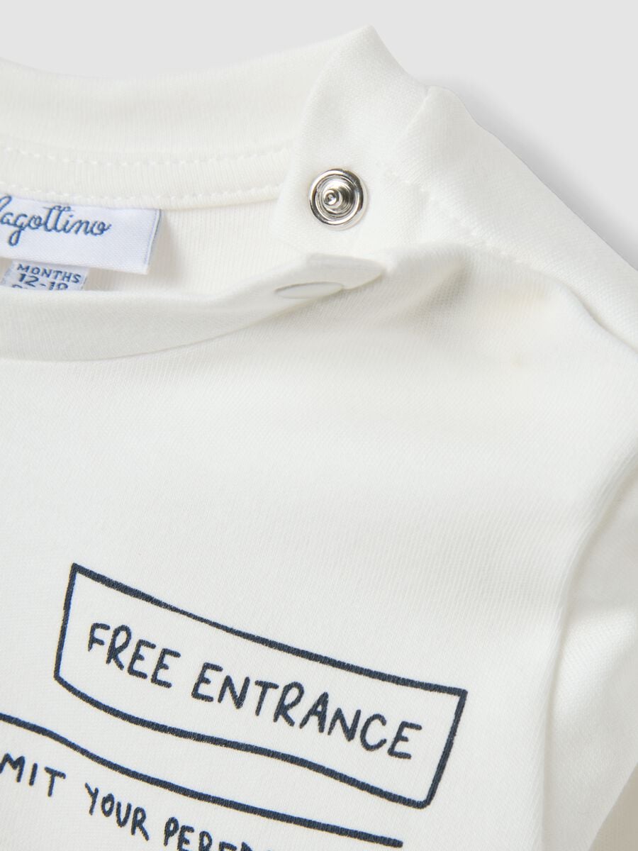 White crew-neck T-shirt in pure organic cotton_3