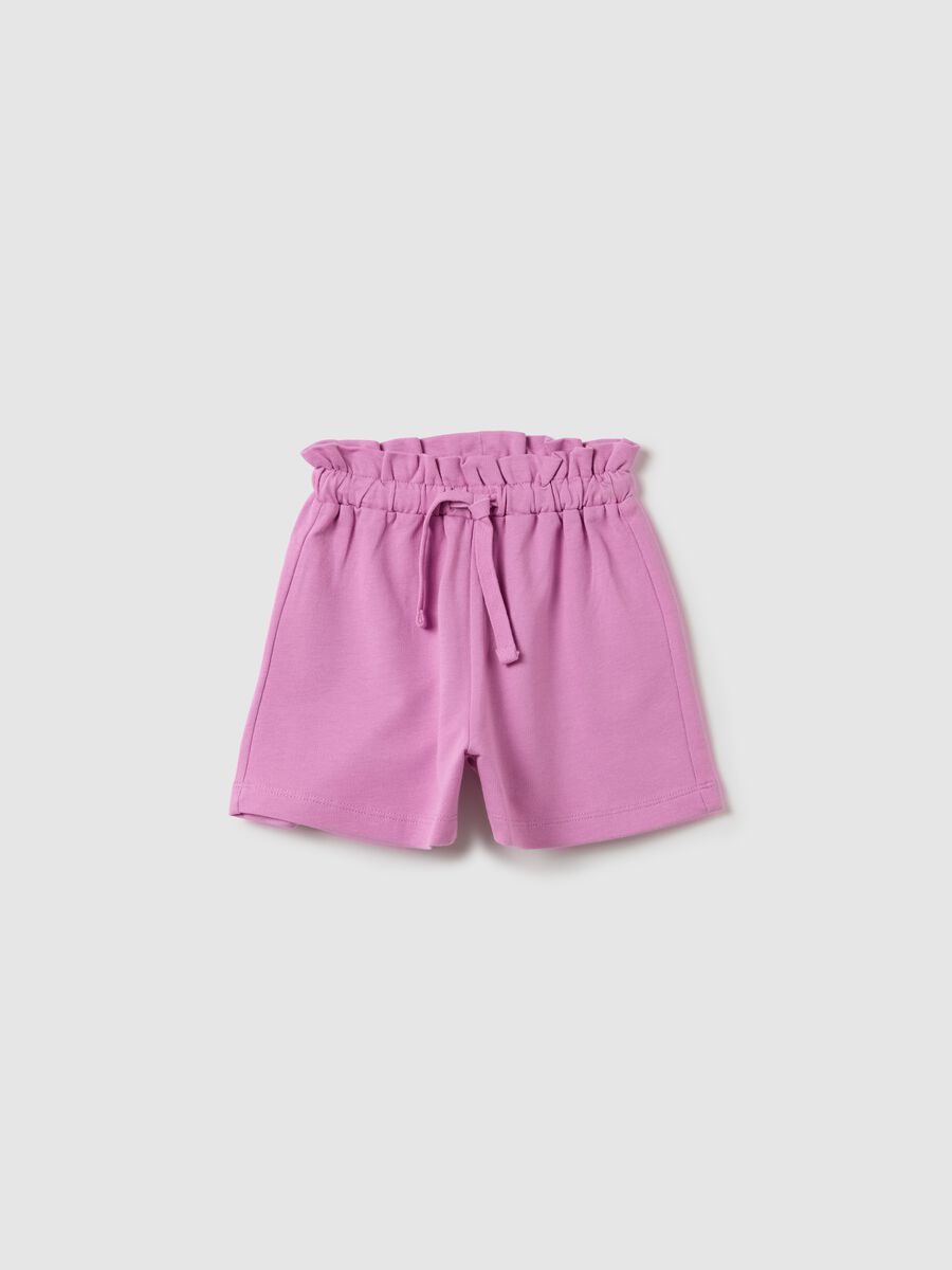 OVS Kids Pink Shorts with Elastic Belt_0