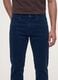 Blue regular-fit stretch cotton twill trousers_2