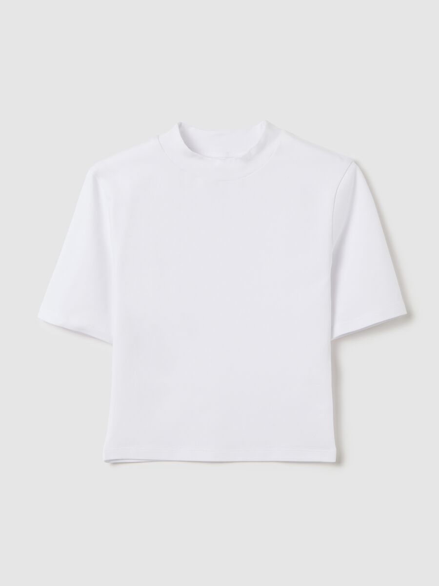 Mockneck T-shirt White_5