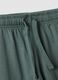 Green organic cotton shorts with elasticated waistband_3