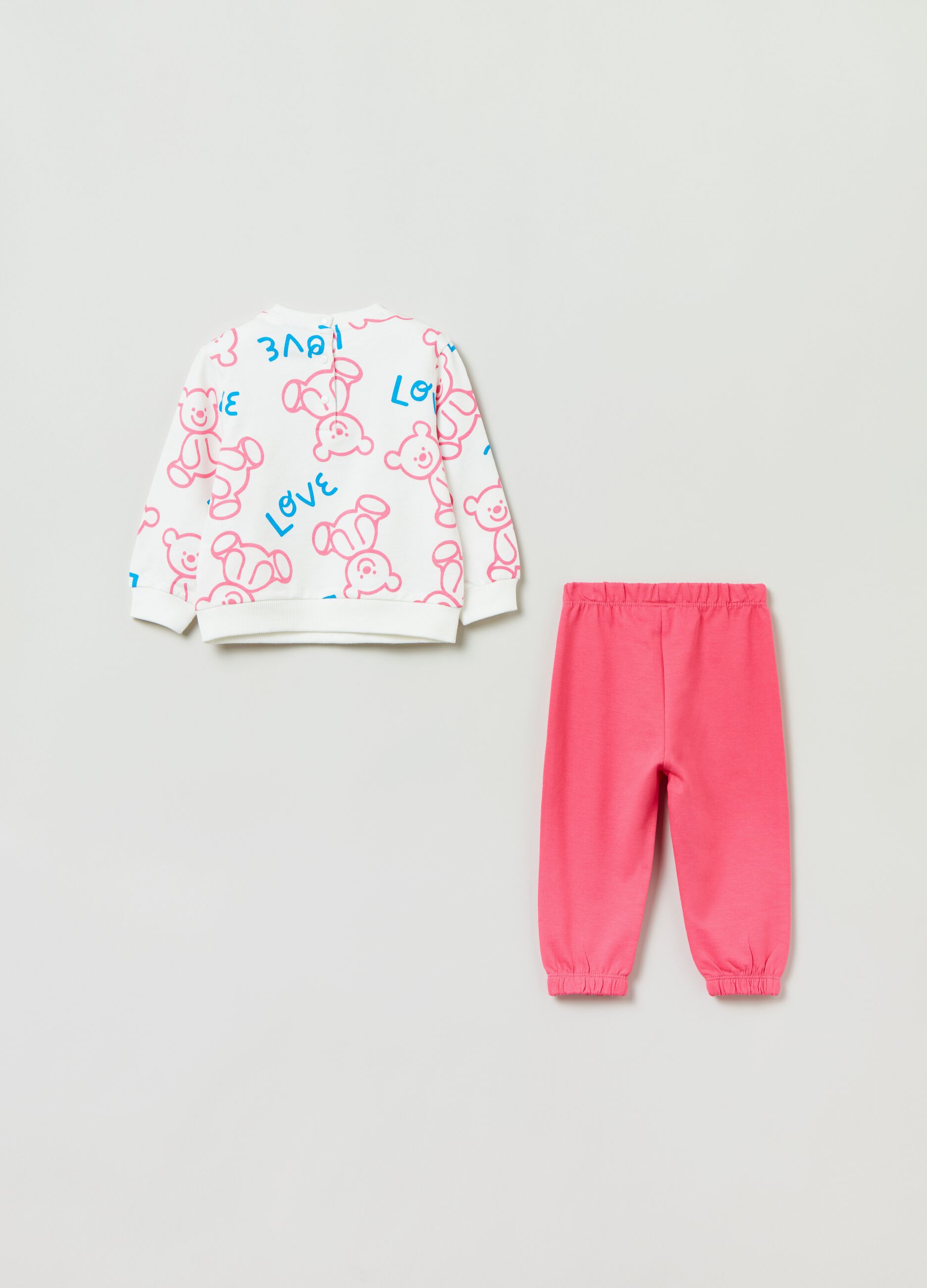 Jogging set in cotone con stampa _1
