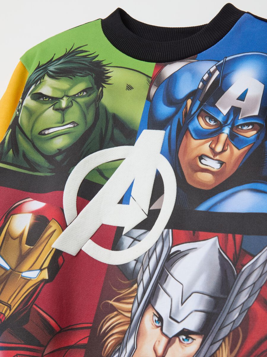 Fleece jogging set with Avengers print_2