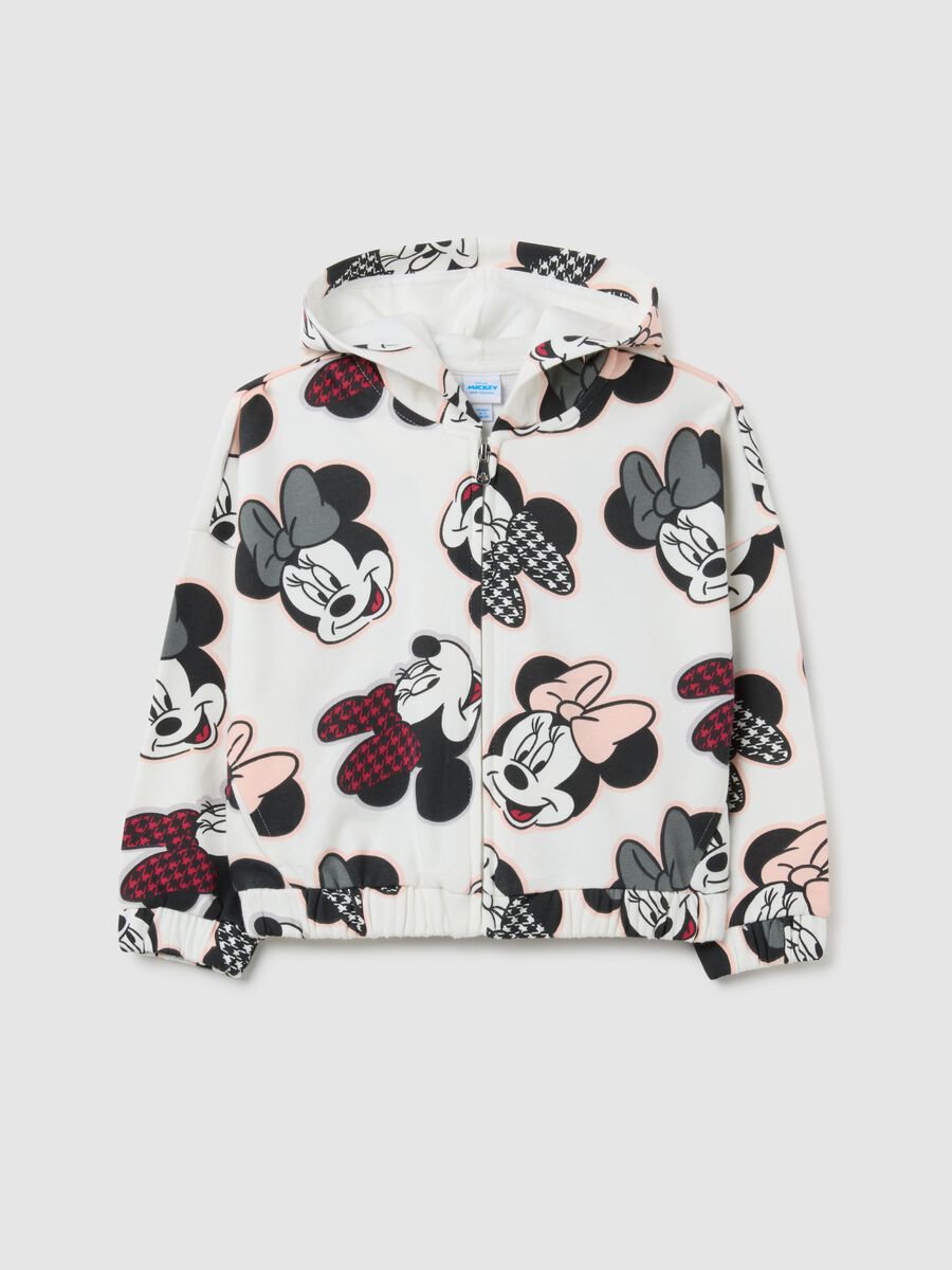 Girls' multicolour cotton blend sweatshirt regular fit with Minnie_0