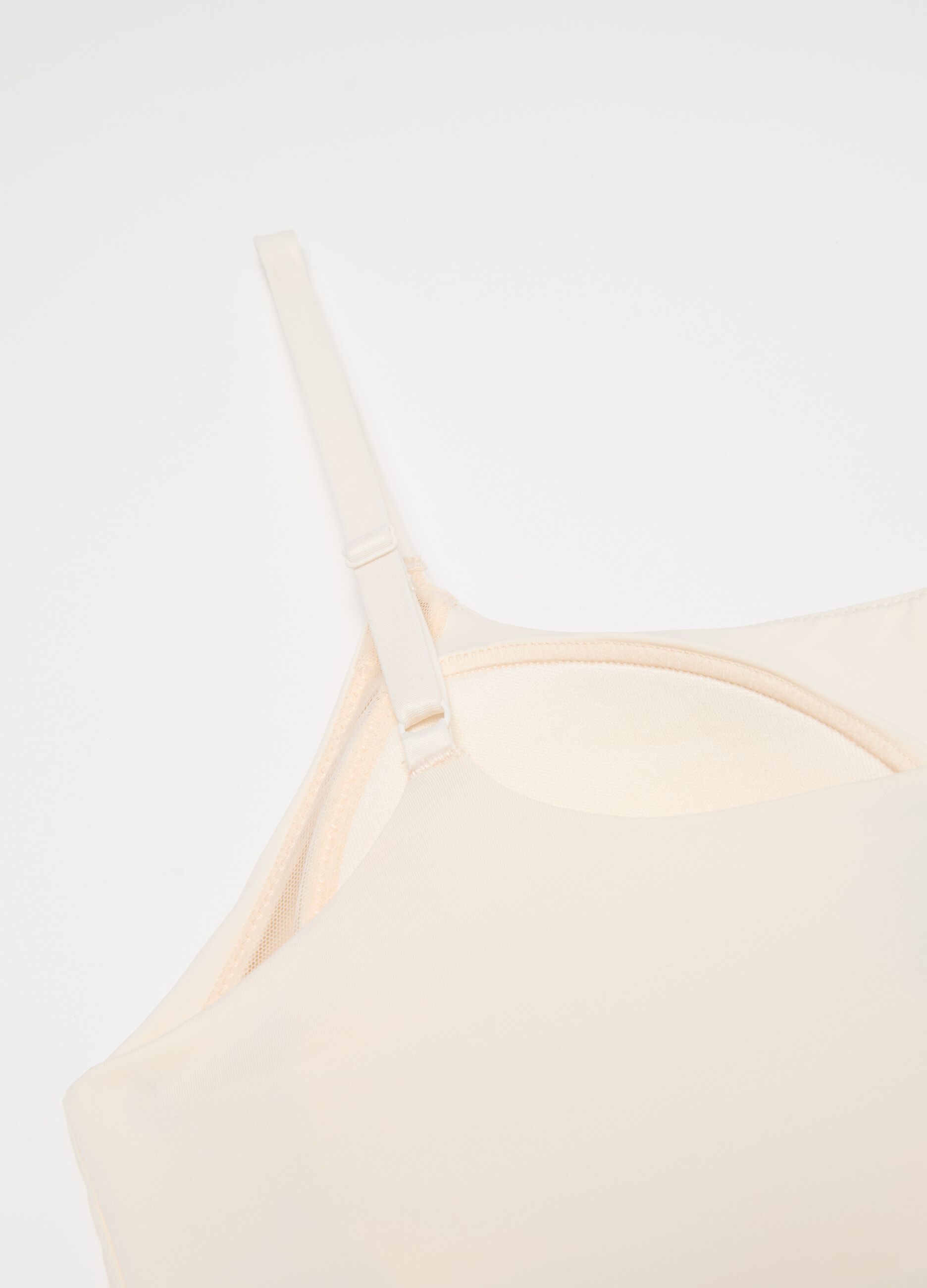 Microfibre vest with spaghetti straps
