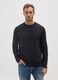 Black pure cotton sweater regular fit_1