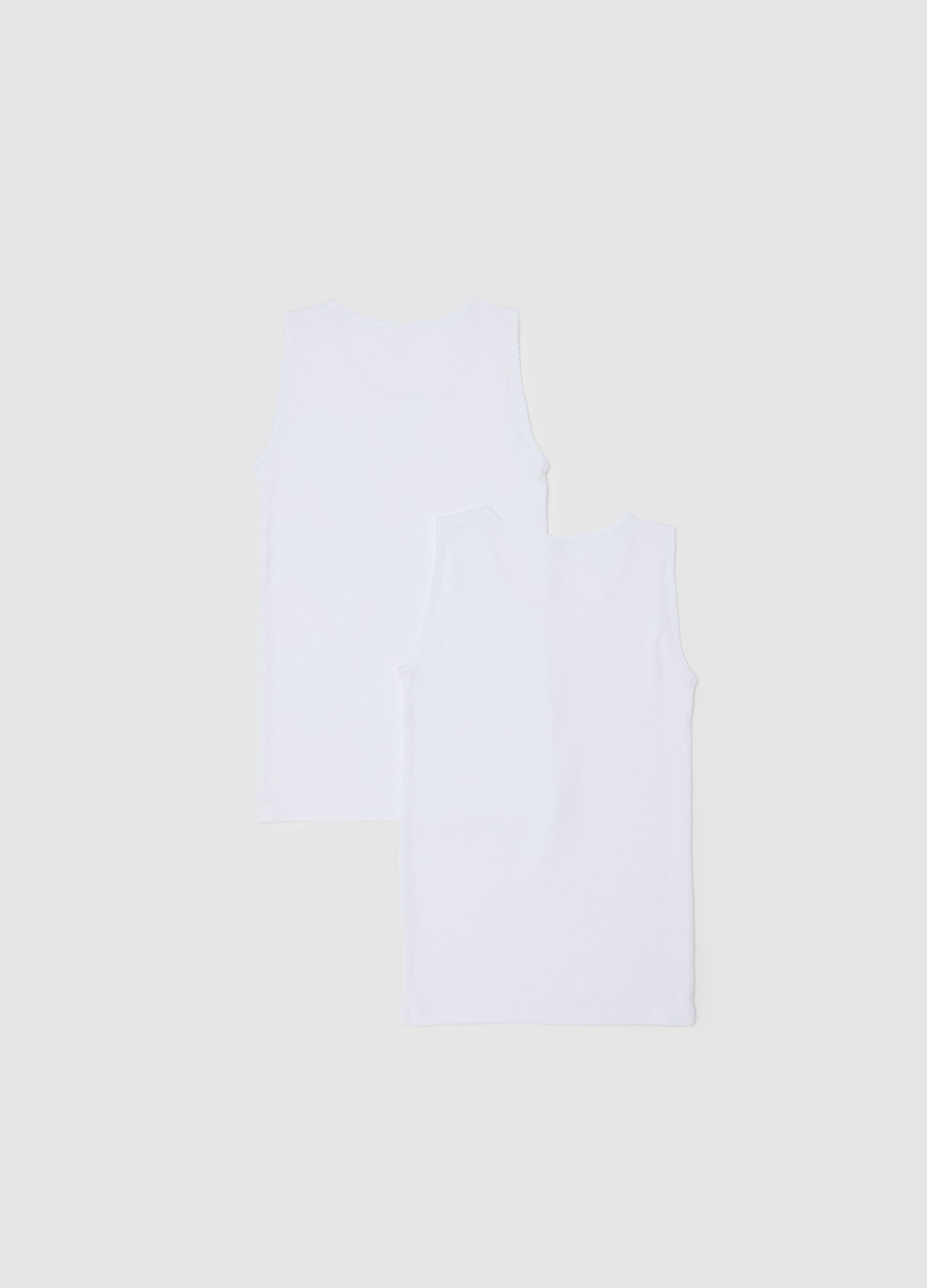 White Cotton Vest