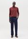 Chino trousers in stretch Oxford cotton_0