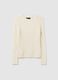 Beige pure cotton sweater regular fit_4