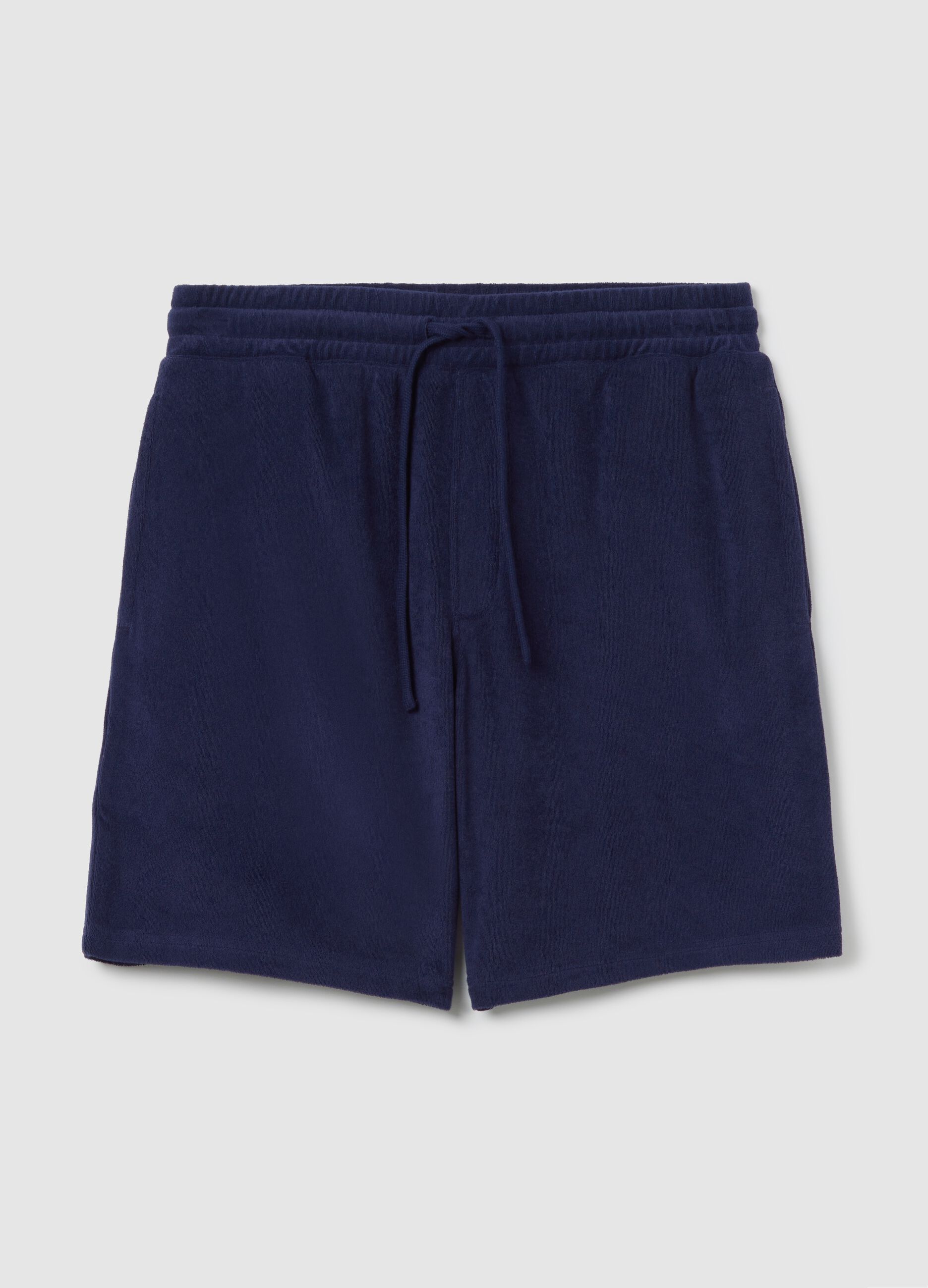 Bermuda in Lead Blue Mixed Fabric