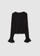 Girl's Black Stretch Cotton Regular Fit Top_1