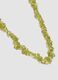 Green Glass Bead Necklace with Gold Clasp_1
