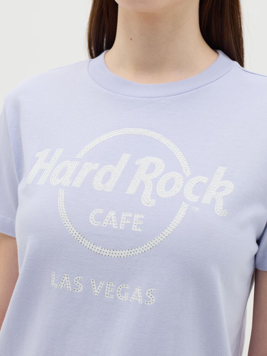 T-shirt with Hard Rock Cafè Las Vegas print with diamantés_2