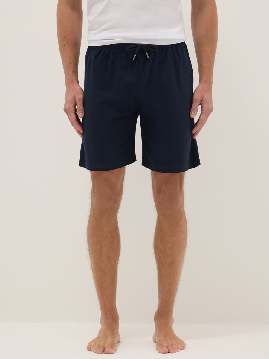 Bipack pantaloncini pigiama in jersey di puro cotone organico multicolor regular fit_1