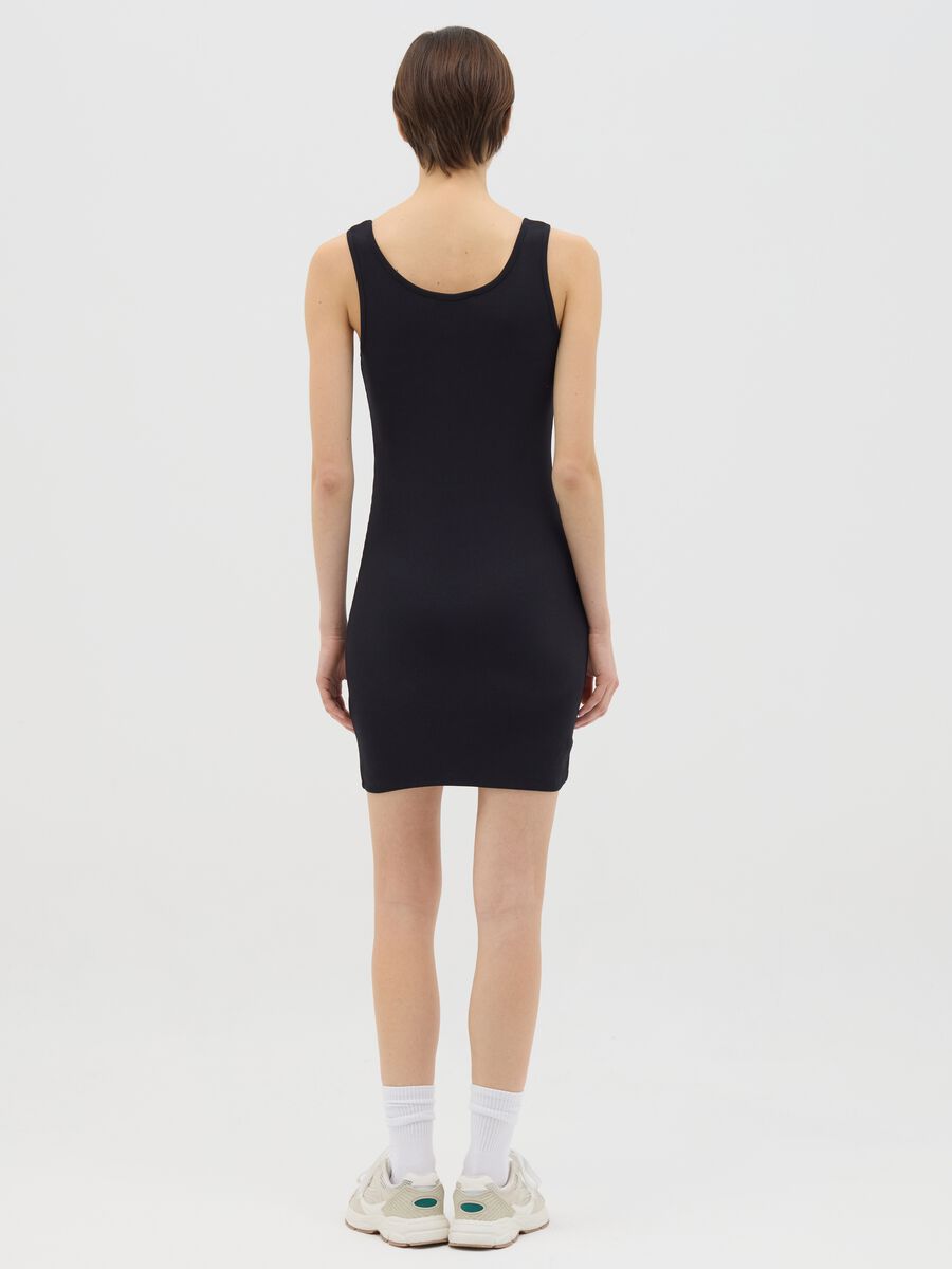 Stretch Black Sheath Dress_3