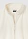 White fleece regular fit zip-up sweatshirt_5