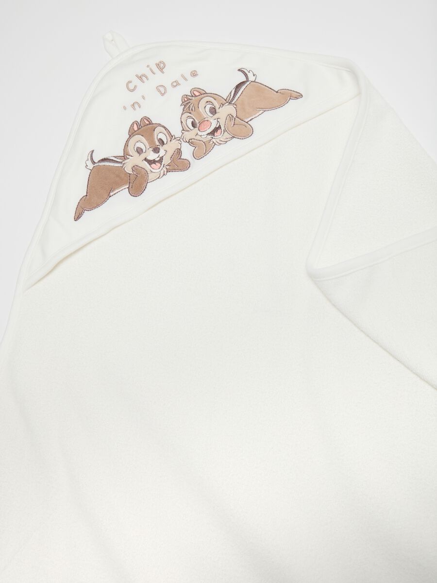 Accappatoio unisex per neonati in misto cotone bianco_2
