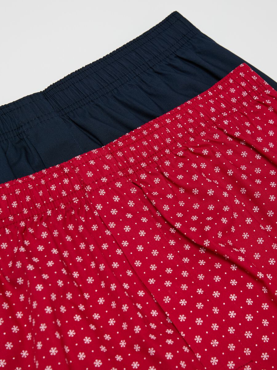 Two-pack boxer shorts in woven fabric with micro pattern_5