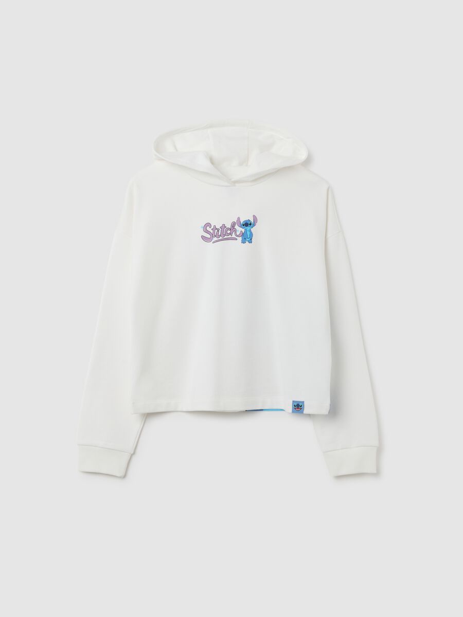Girl's white regular fit pure cotton sweatshirt with print_3