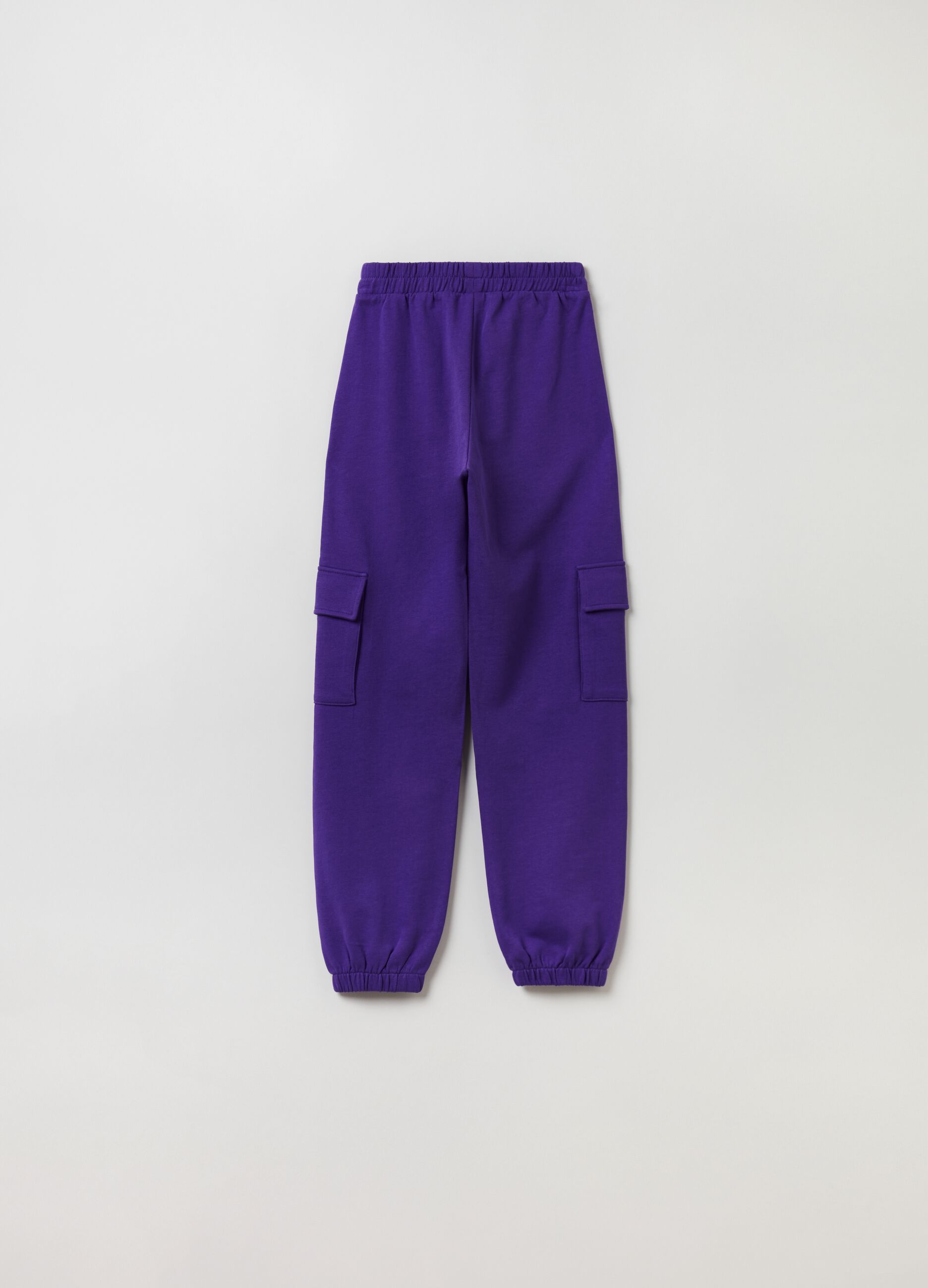 Joggers cargo con profili elasticati_1
