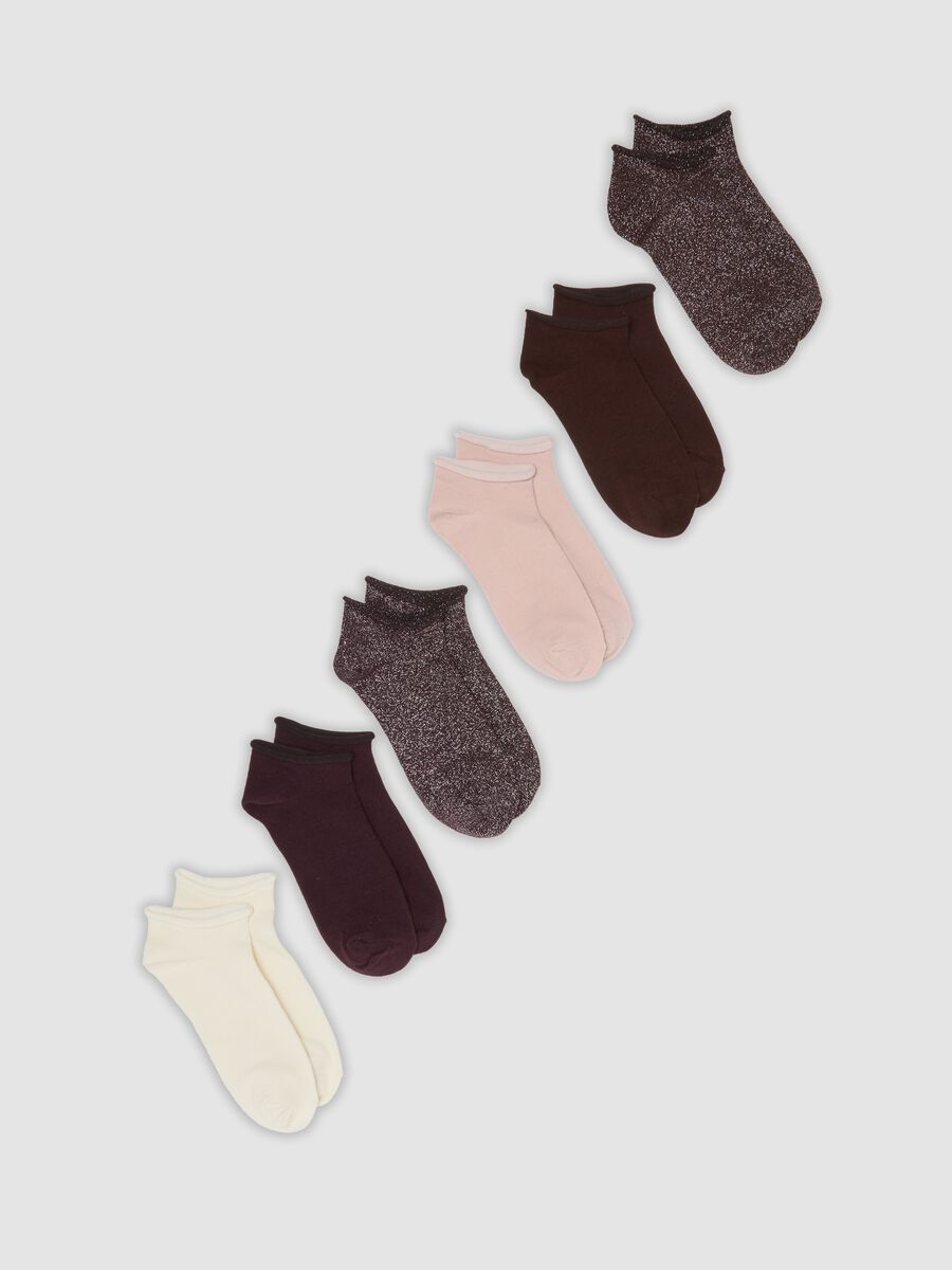 7-pack ankle socks in organic cotton blend_0