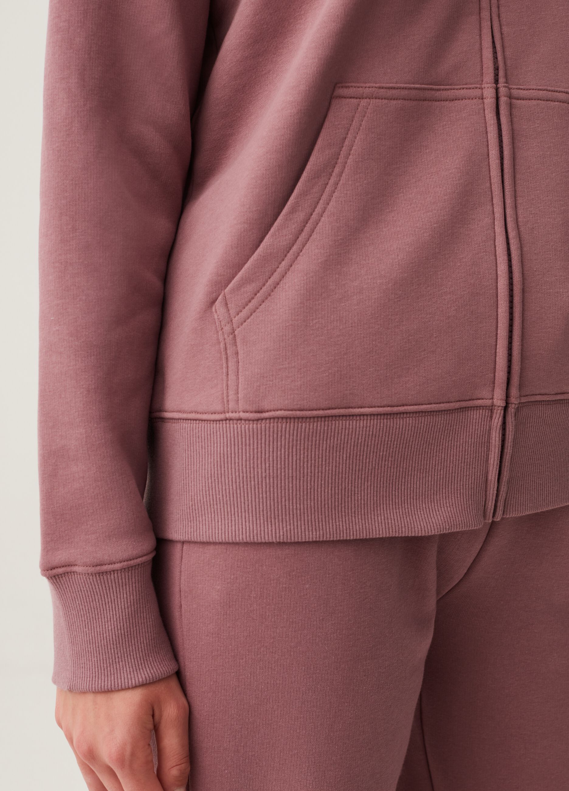 Full-zip in French Terry con cappuccio_3