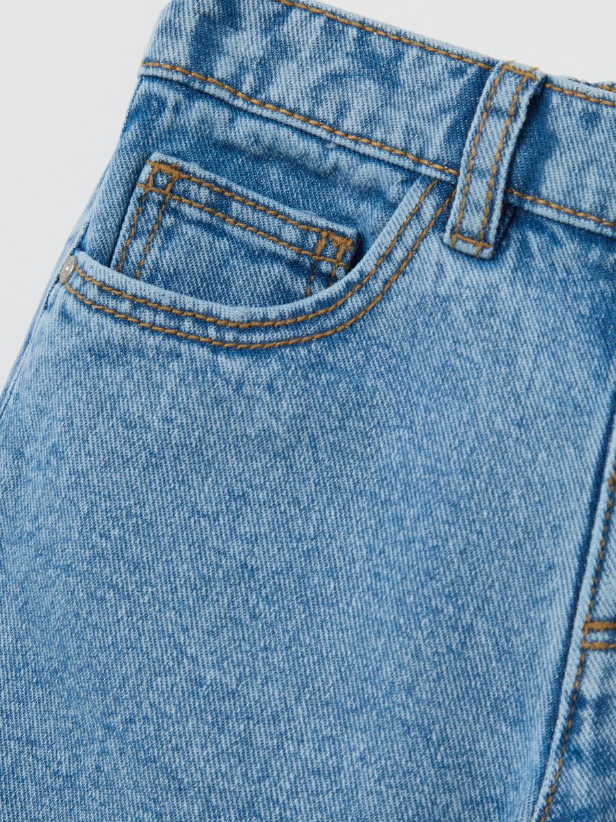 Denim shorts with five pockets_2