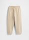 Beige trousers in cotton and polyester blend_1