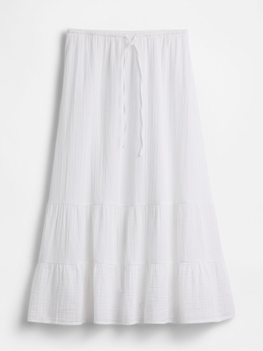 Long skirt in pure cotton_4