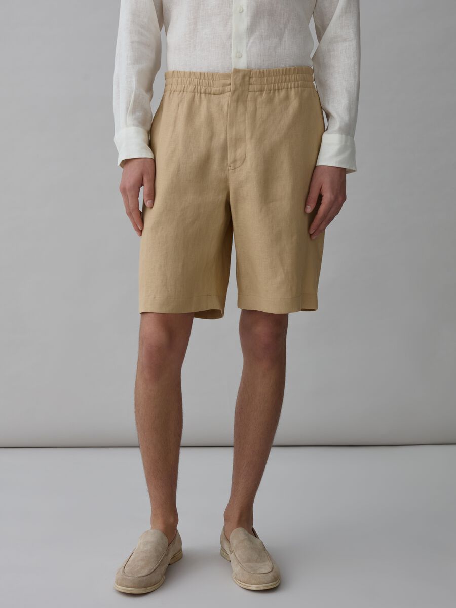 Contemporary Bermuda shorts in linen_2