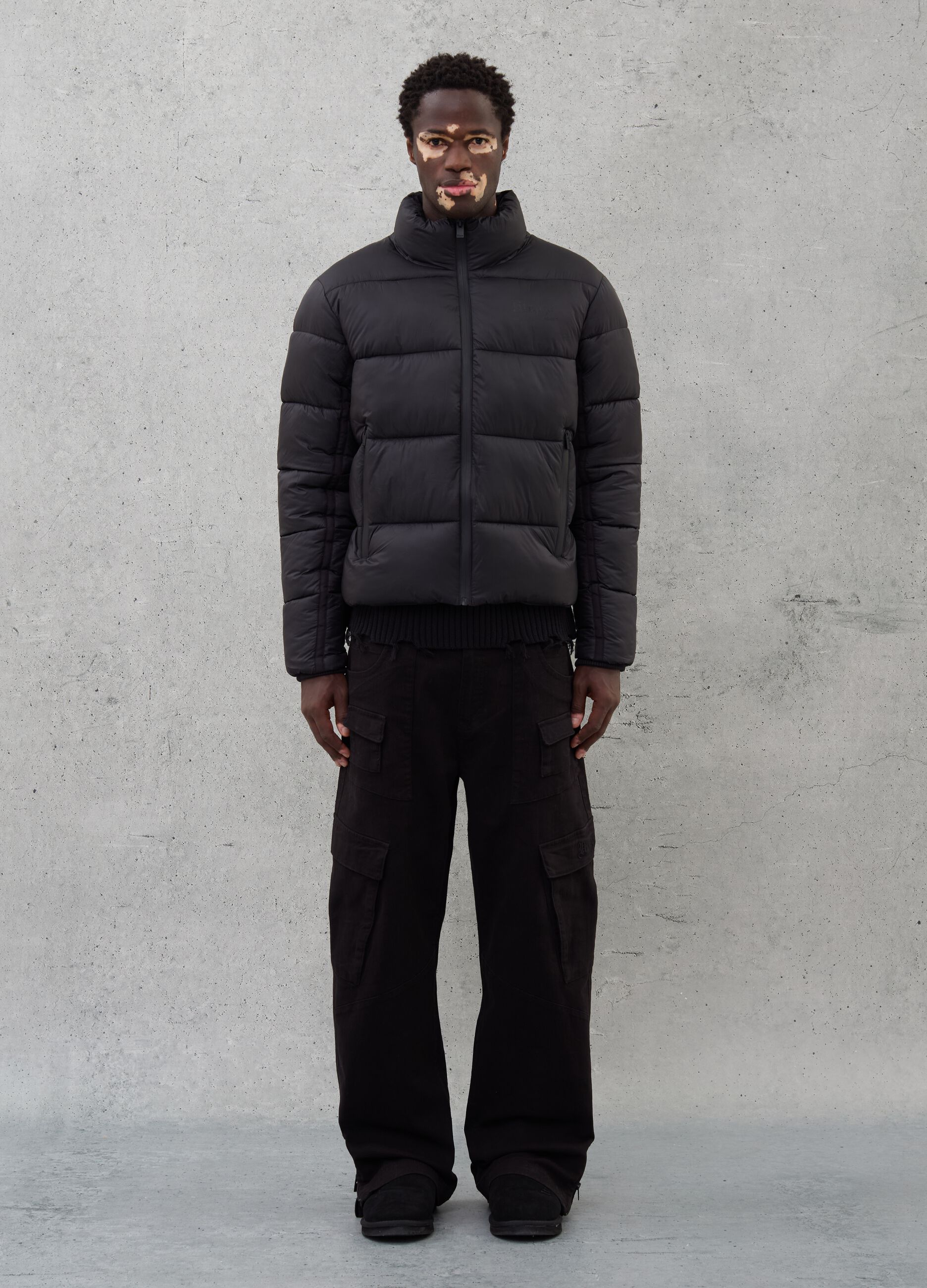 Technical Puffer Jacket Black