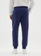 Blue Jogging Trousers in Cotton Blend_2