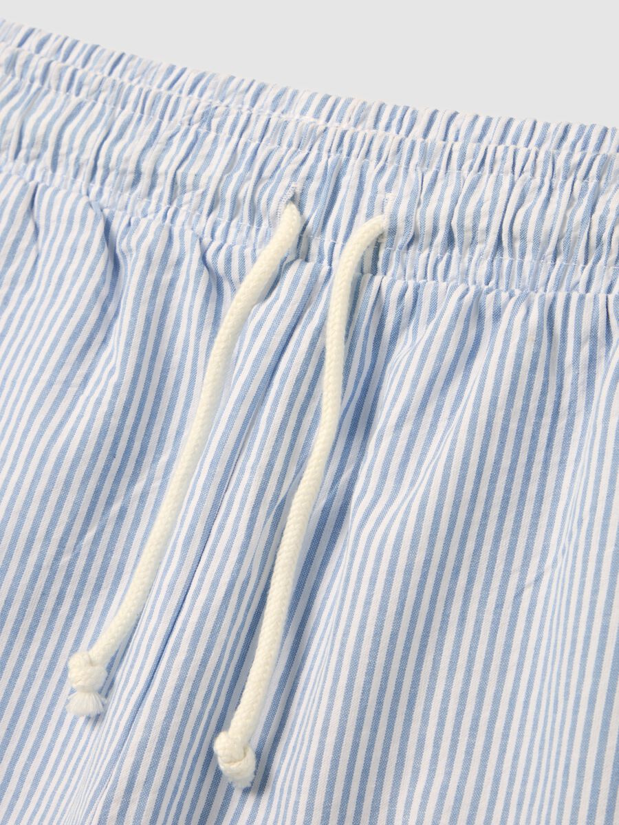 Men's multicolour pure cotton shorts, regular fit with drawstring_5
