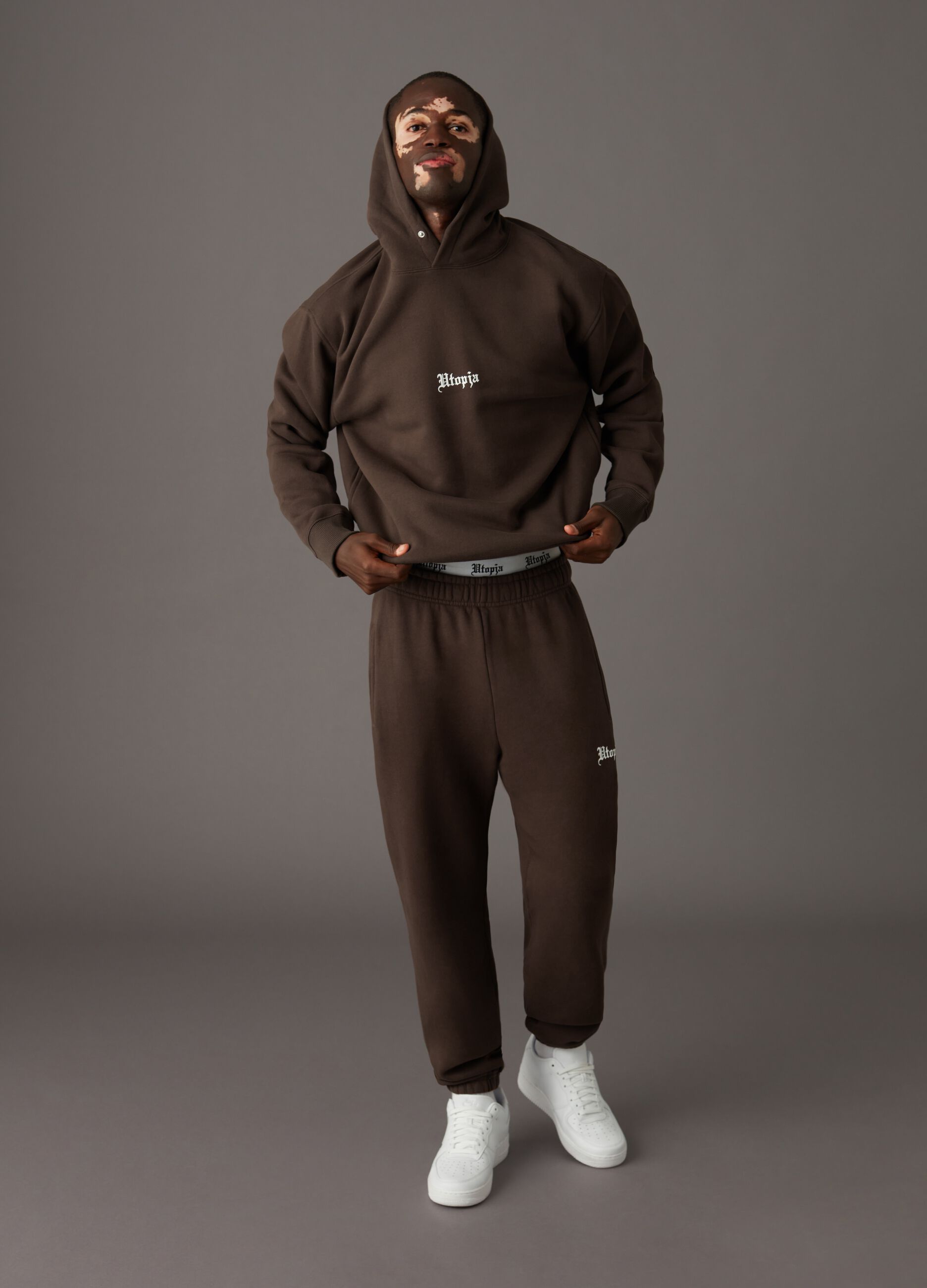 Joggers Sweatpants Chocolate Brown_1