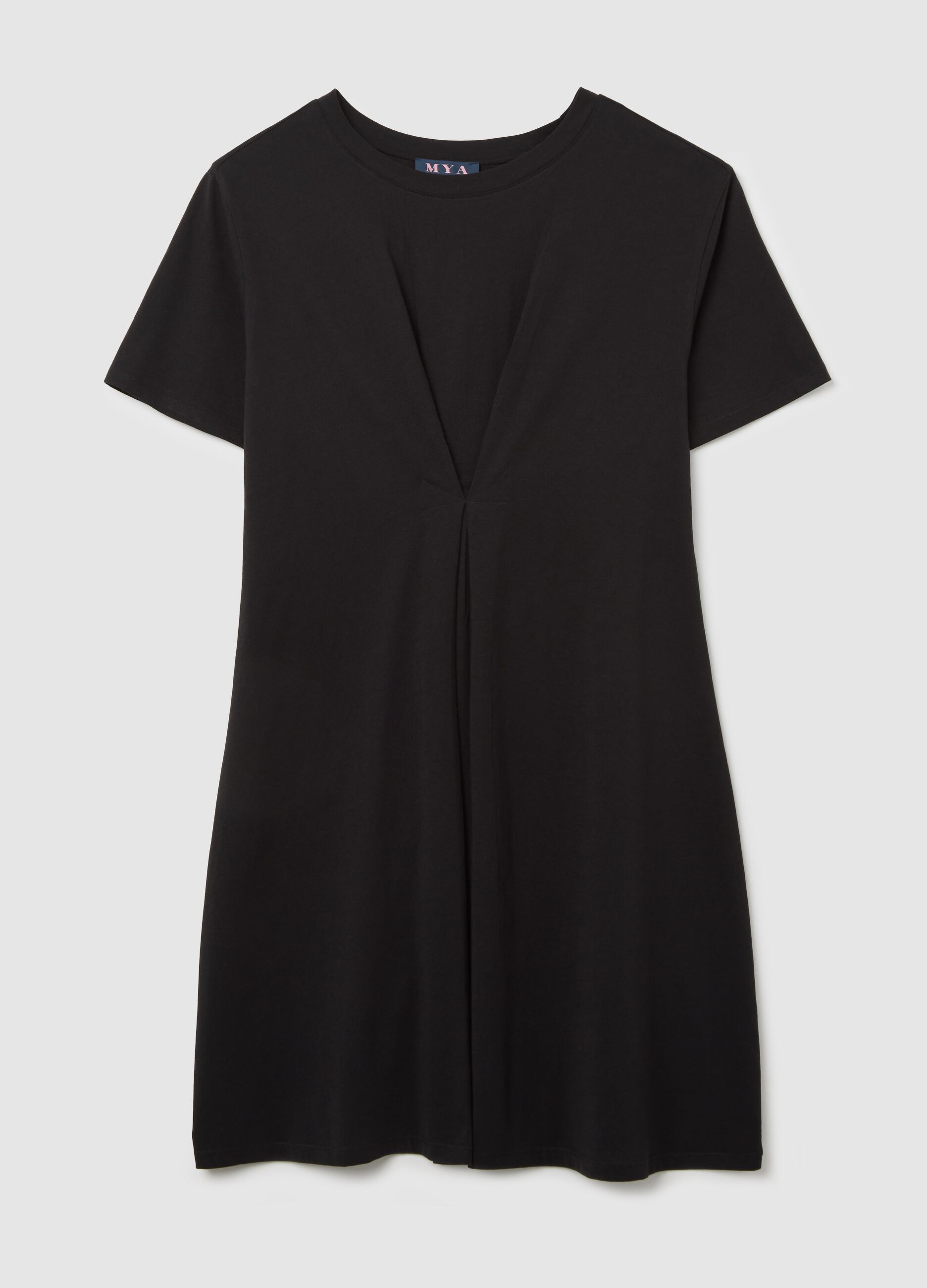 Abito nero in cotone Curvy