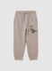 Beige cotton trousers for boys_0