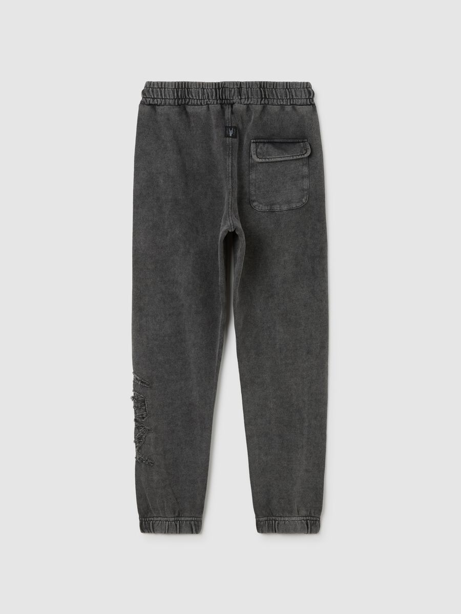 Boys' grey pure cotton joggers_1