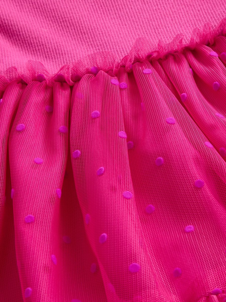 Pink Dress with Transparent Skirt_3