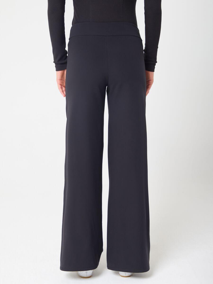 High-waisted wide leg trousers with zip pockets ALTAVIA STUDIO_2
