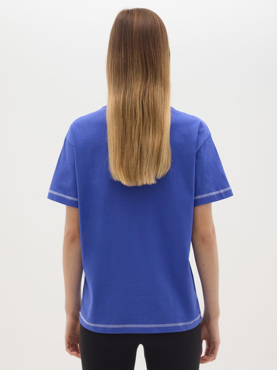 Blue short-sleeved cotton Everlast T-shirt_2