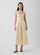 Pure cotton midi dress with floral print_0