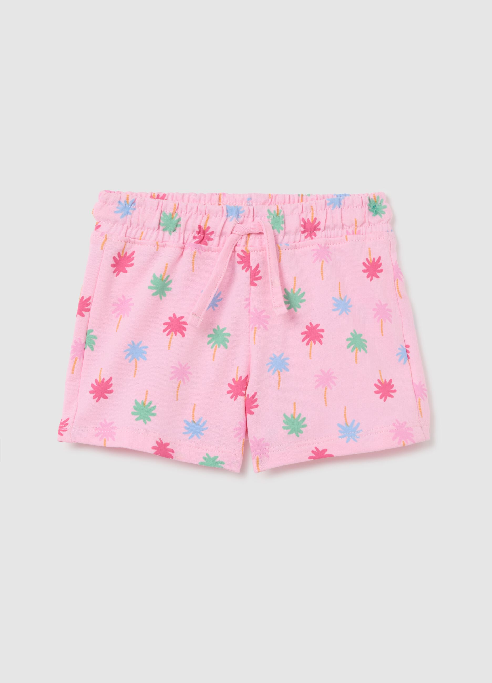 Baby girl shorts in pure cotton multicolor regular fit