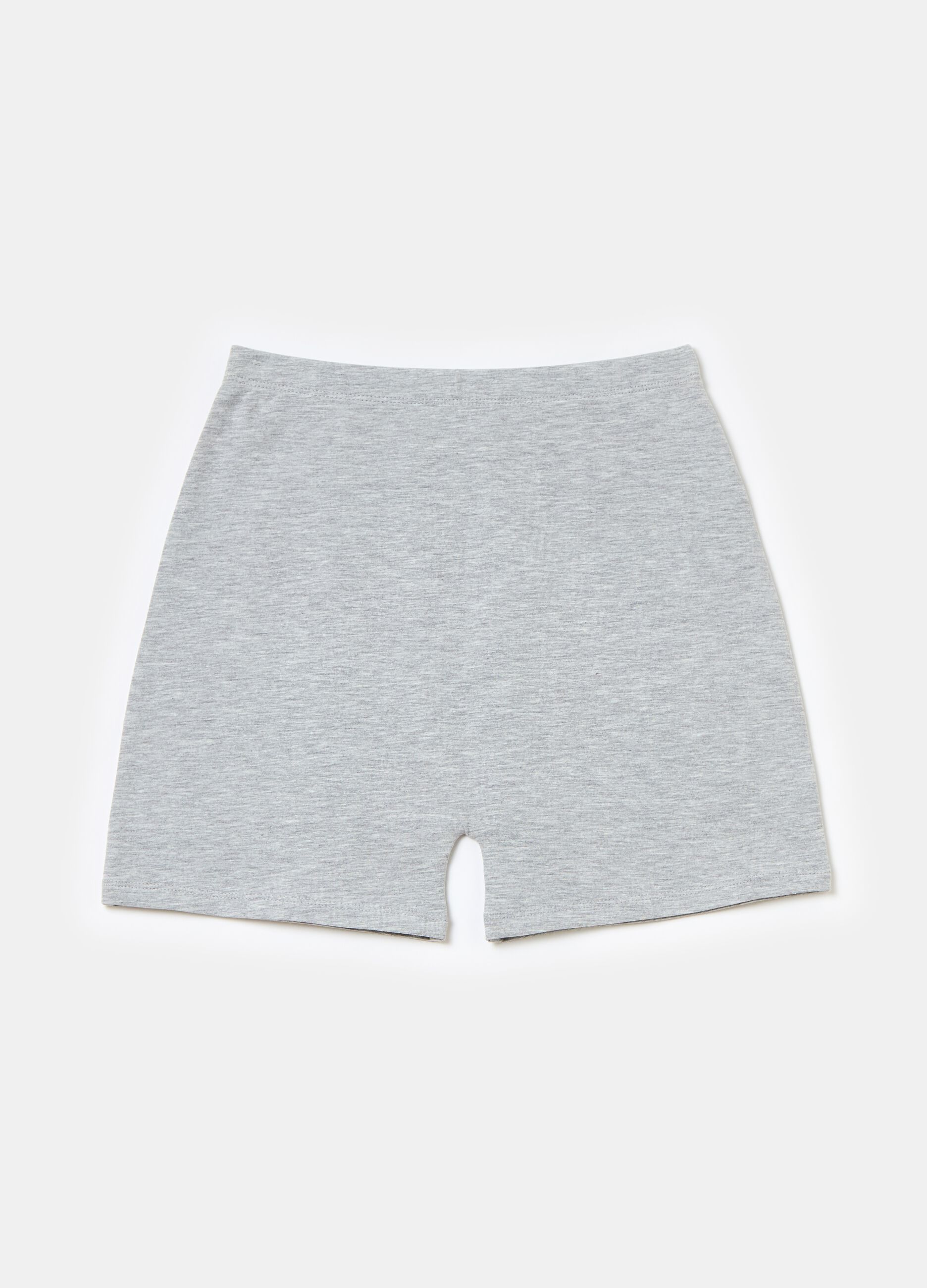 Biker Shorts Grey Mélange
