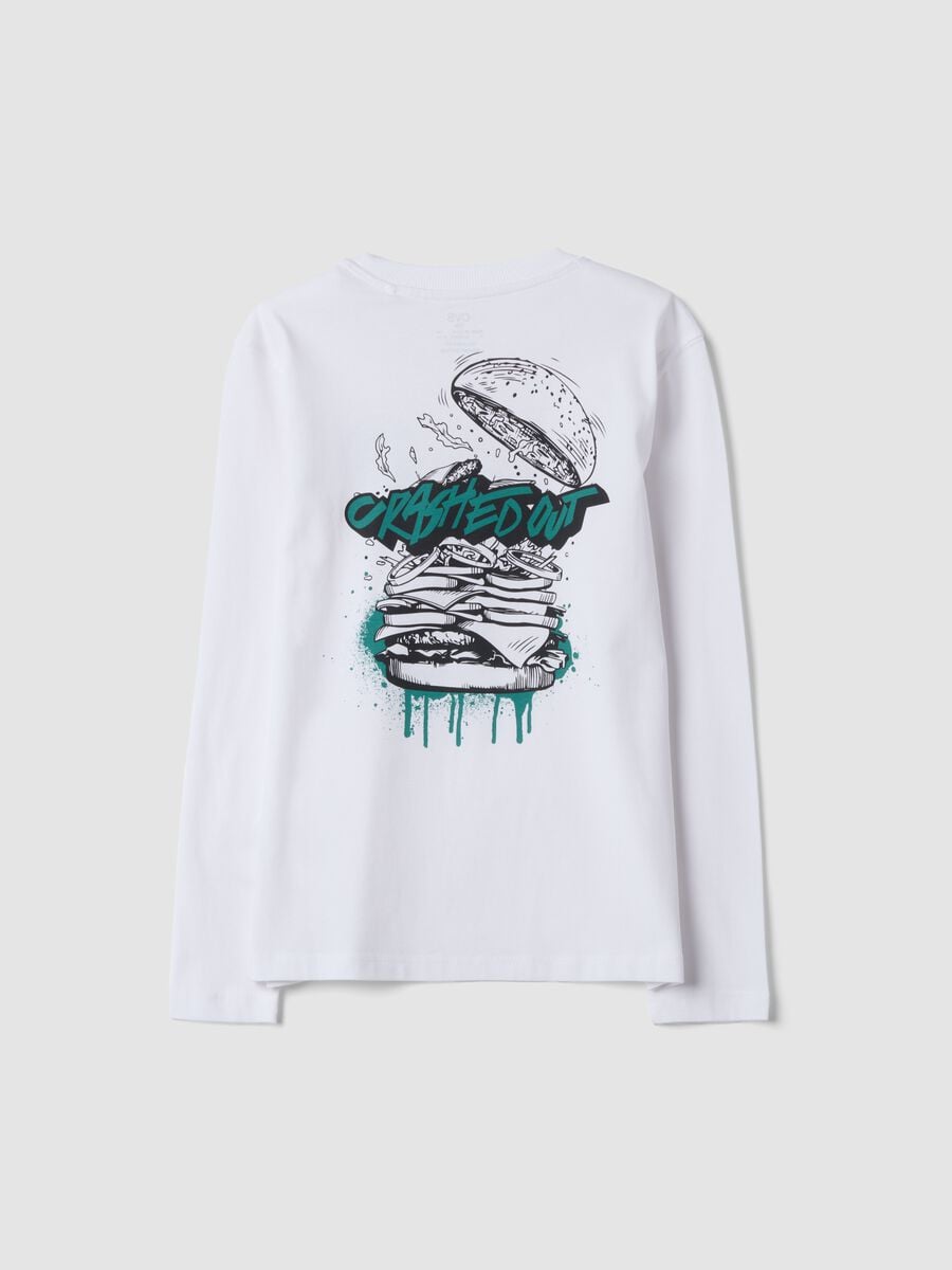 White organic cotton relaxed-fit T-shirt with print_2
