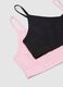 Bipack reggiseni in cotone elasticizzato multicolor da ragazza_2