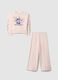 Set felpa pantalone in misto cotone rosa da bambina con Stitch&Angel_0
