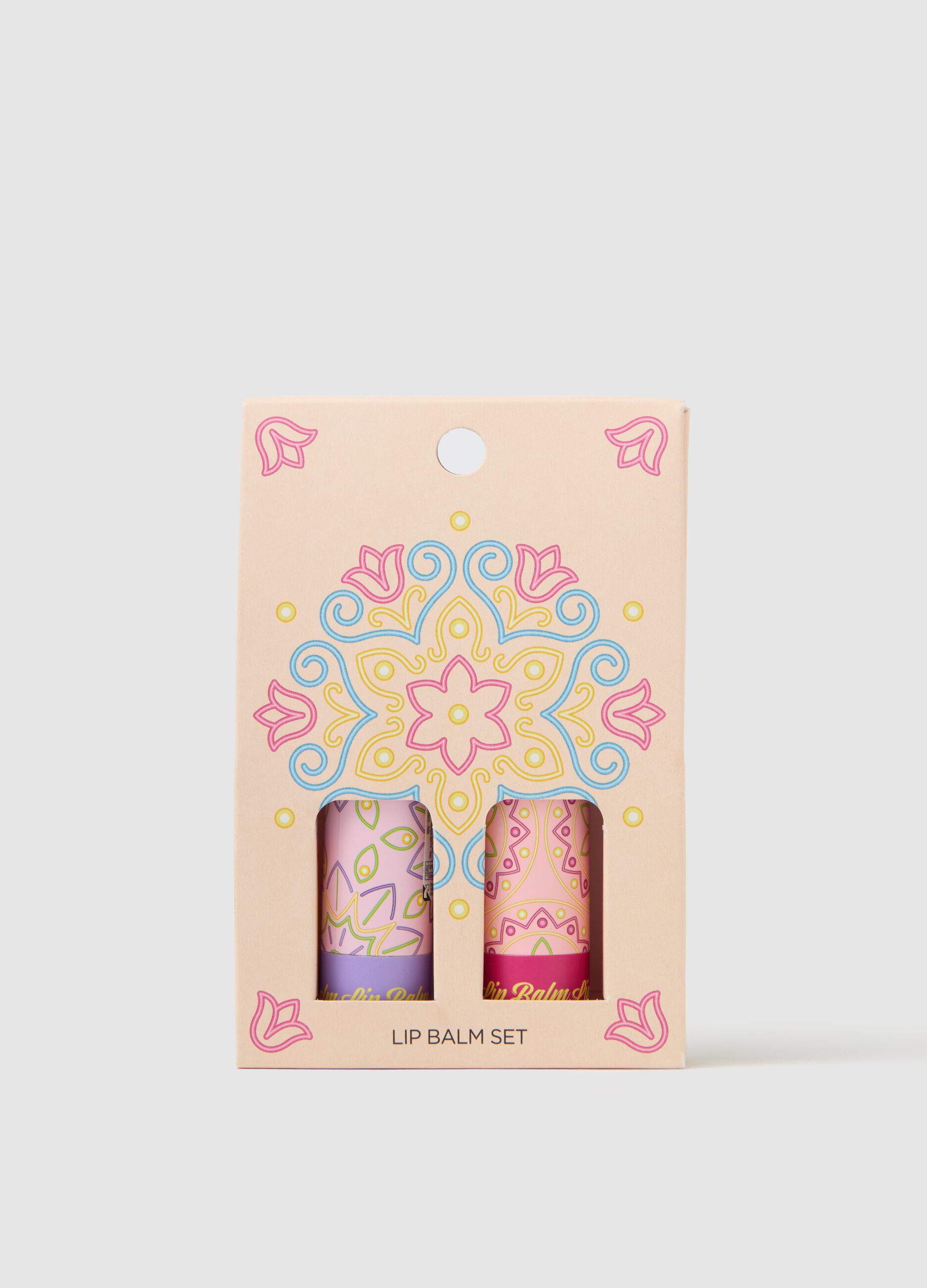 Lip balm kit: cherry slush and lemon sorbet